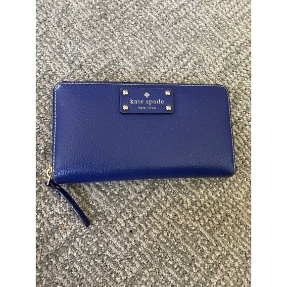 Kate Spade Wellesley Neda Wallet- Emperor Blue 8x4 - Picture 1 of 5